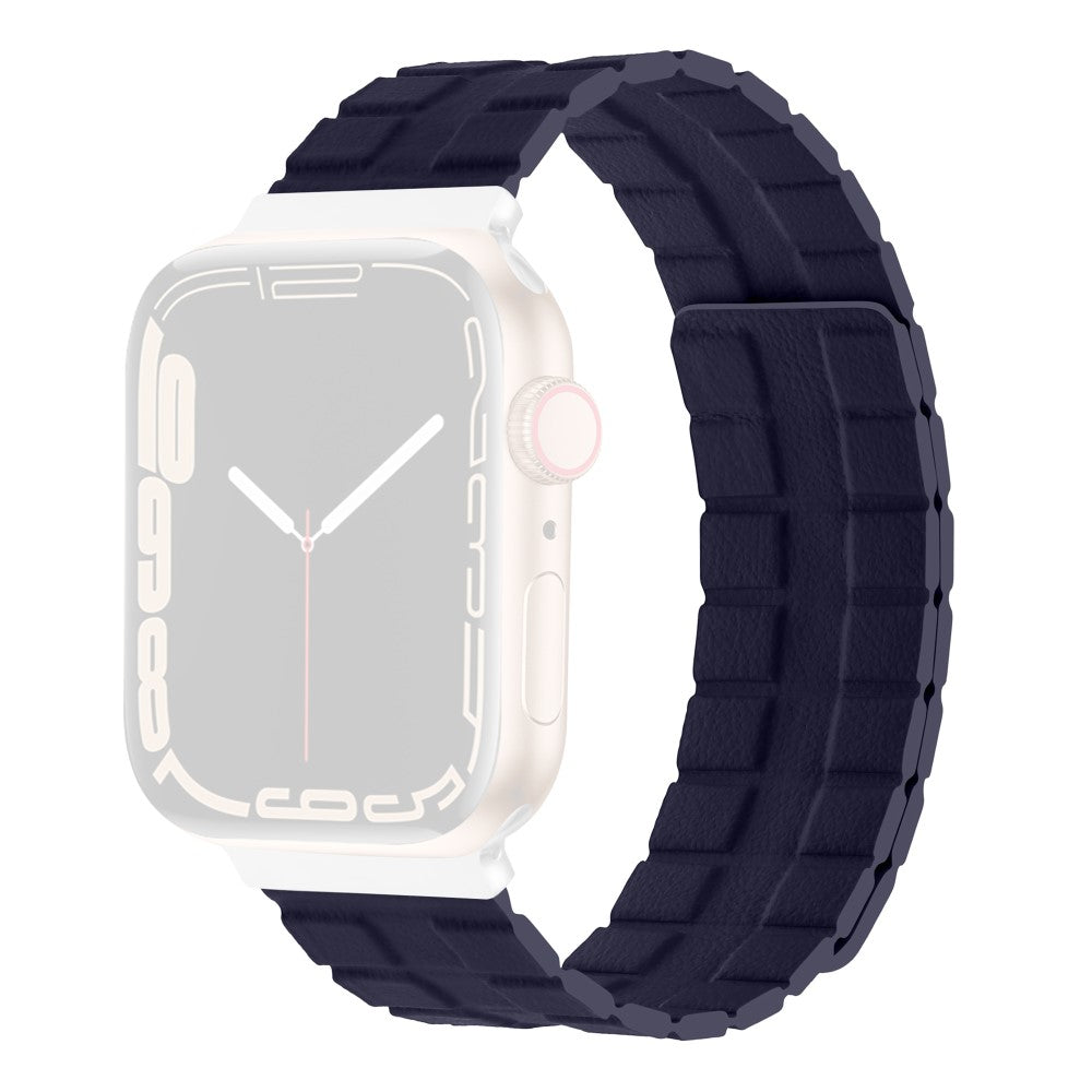 Meget Flot Ægte Læder Universal Rem passer til Apple Smartwatch - Blå#serie_6