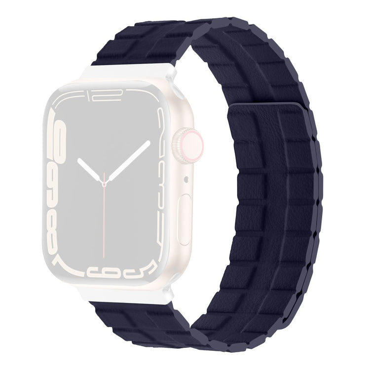 Meget Flot Ægte Læder Universal Rem passer til Apple Smartwatch - Blå#serie_6
