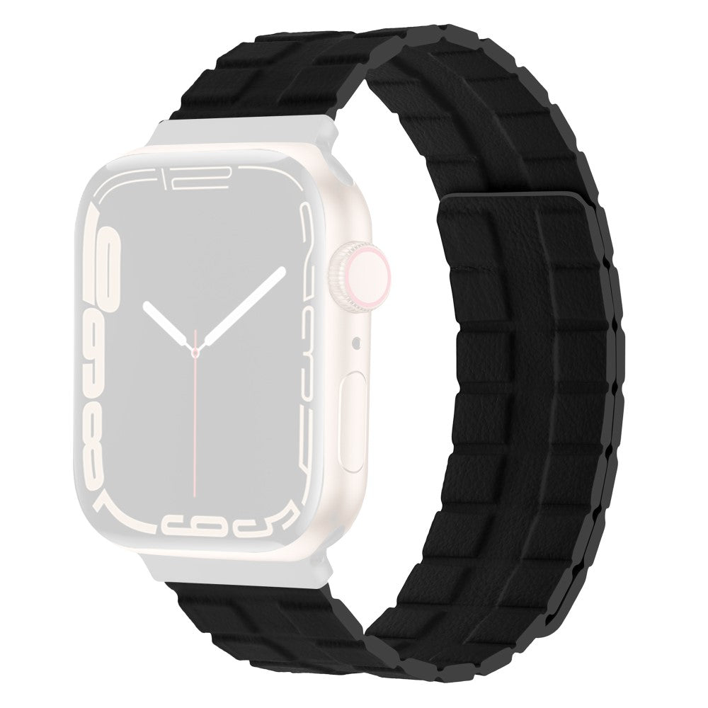 Meget Flot Ægte Læder Universal Rem passer til Apple Smartwatch - Sort#serie_7