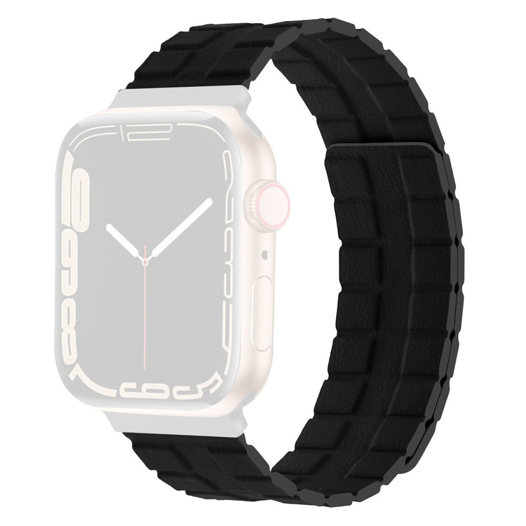 Meget Flot Ægte Læder Universal Rem passer til Apple Smartwatch - Sort#serie_7