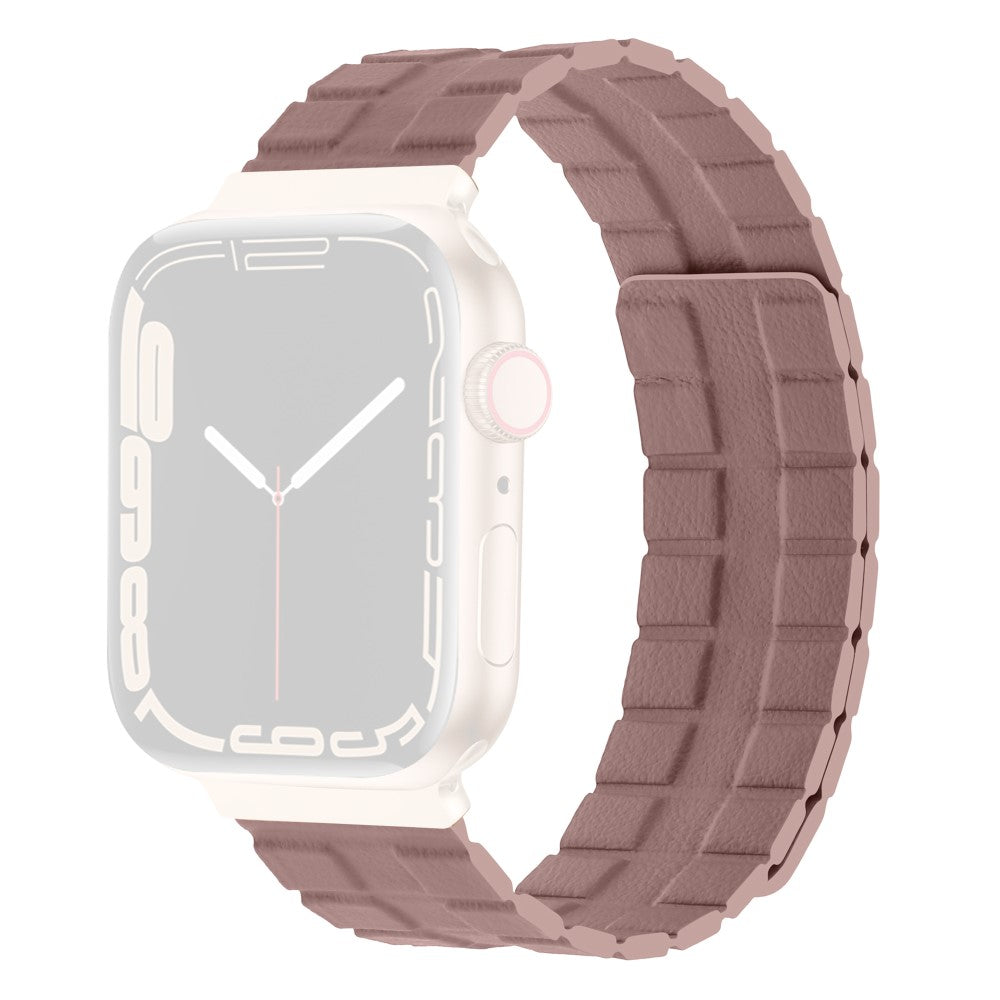Meget Flot Ægte Læder Universal Rem passer til Apple Smartwatch - Pink#serie_8