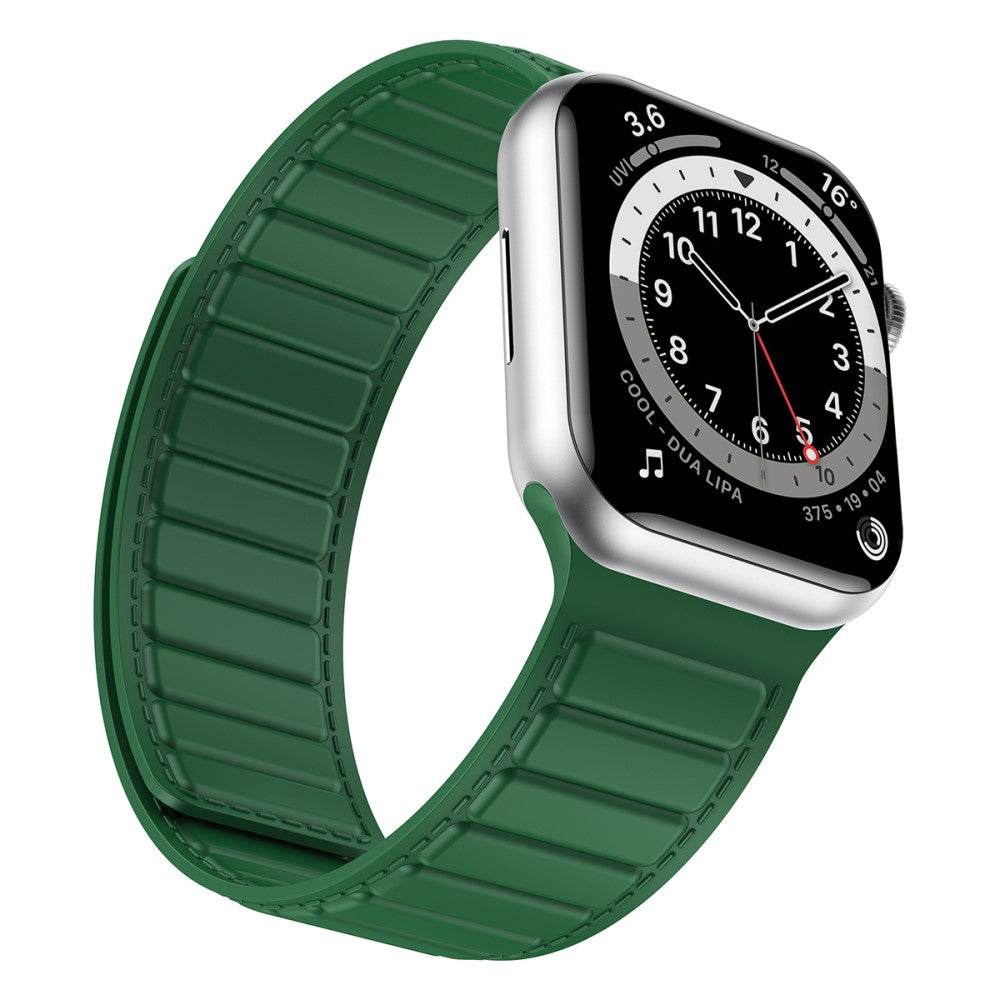 Fremragende Silikone Universal Rem passer til Apple Smartwatch - Grøn#serie_7