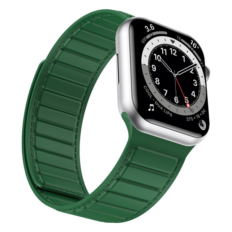 Fremragende Silikone Universal Rem passer til Apple Smartwatch - Grøn#serie_7