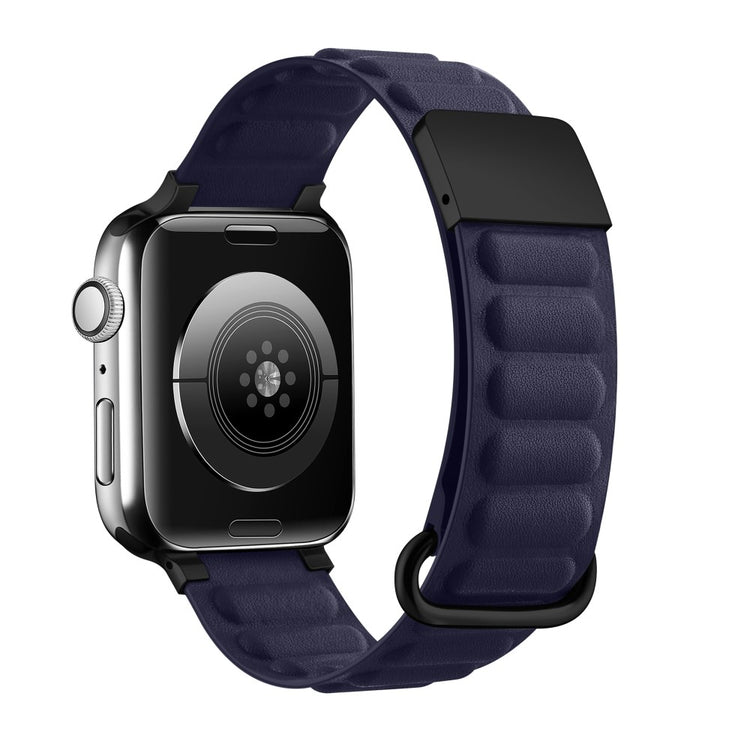Rigtigt Kønt Ægte Læder Universal Rem passer til Apple Smartwatch - Blå#serie_4