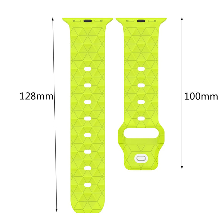 Mega Elegant Silikone Universal Rem passer til Apple Smartwatch - Gul#serie_7