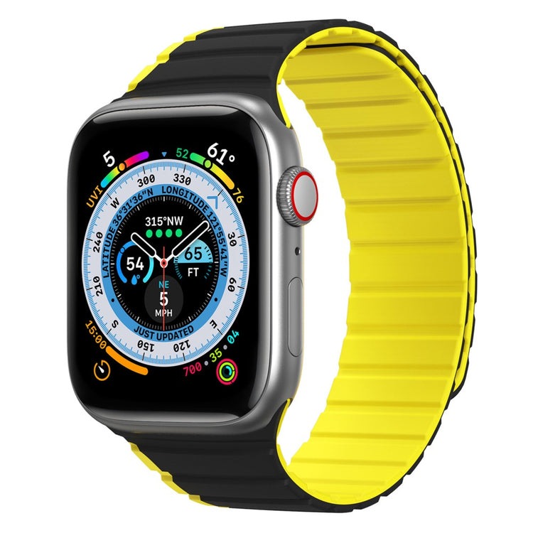 Mega Flot Silikone Universal Rem passer til Apple Smartwatch - Gul#serie_1