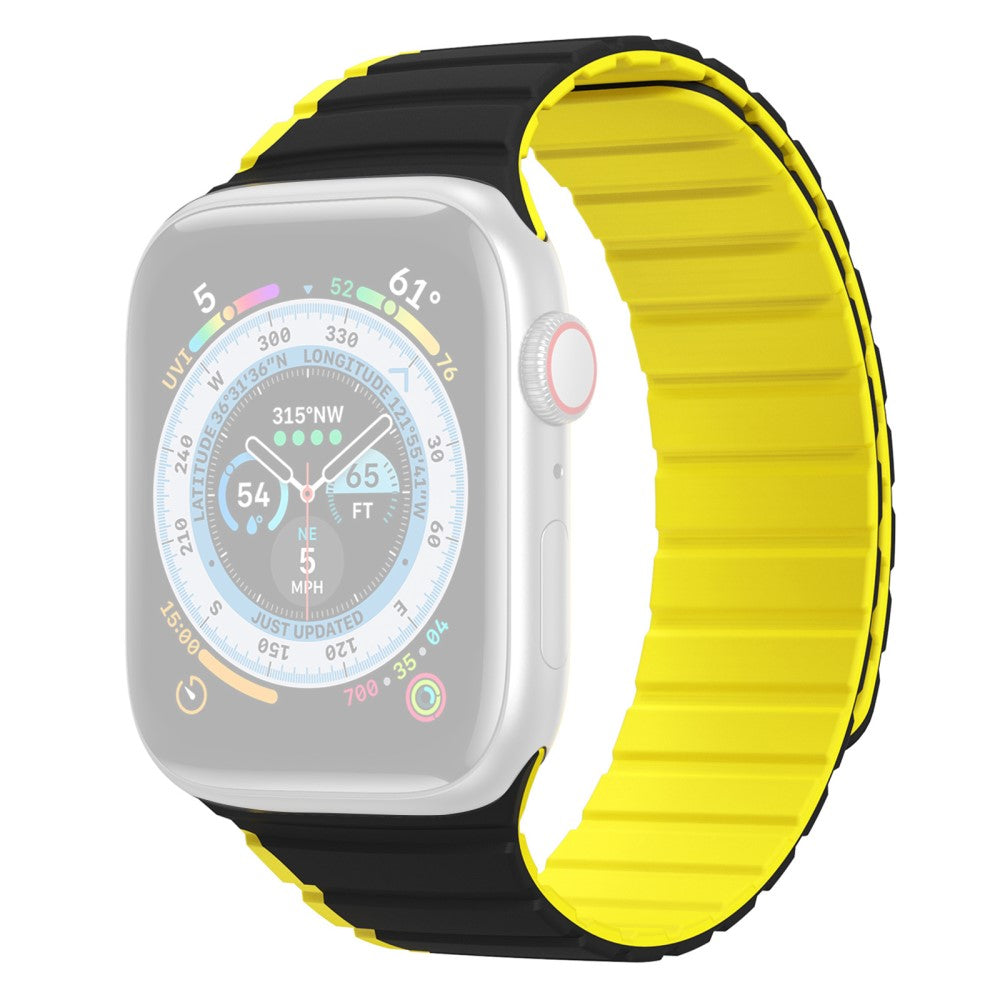 Mega Flot Silikone Universal Rem passer til Apple Smartwatch - Gul#serie_1