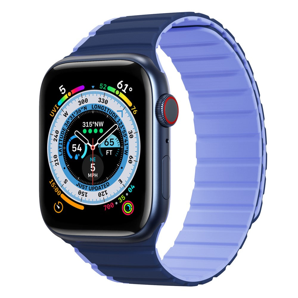 Mega Flot Silikone Universal Rem passer til Apple Smartwatch - Blå#serie_2