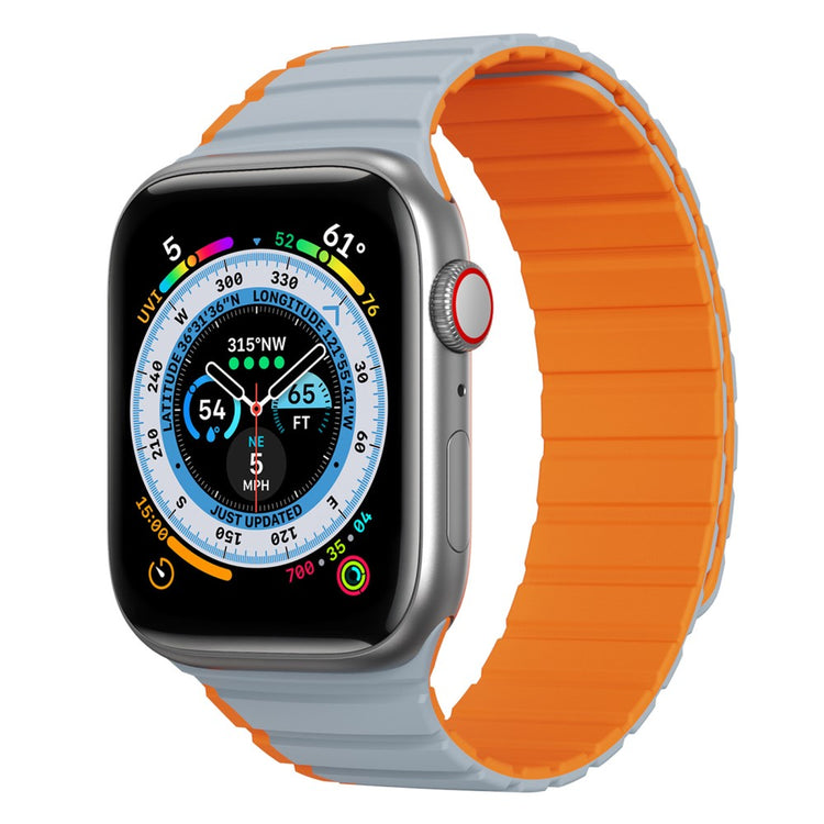 Mega Flot Silikone Universal Rem passer til Apple Smartwatch - Orange#serie_4