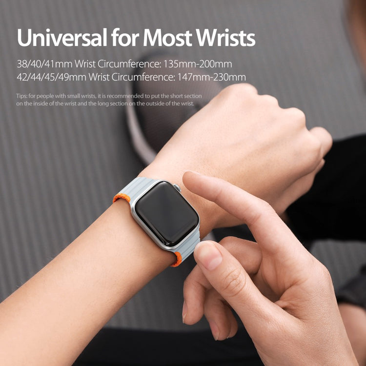 Mega Flot Silikone Universal Rem passer til Apple Smartwatch - Orange#serie_4