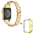 Apple Watch Series 8 (45mm) rhinestone décor alloy strap with cover