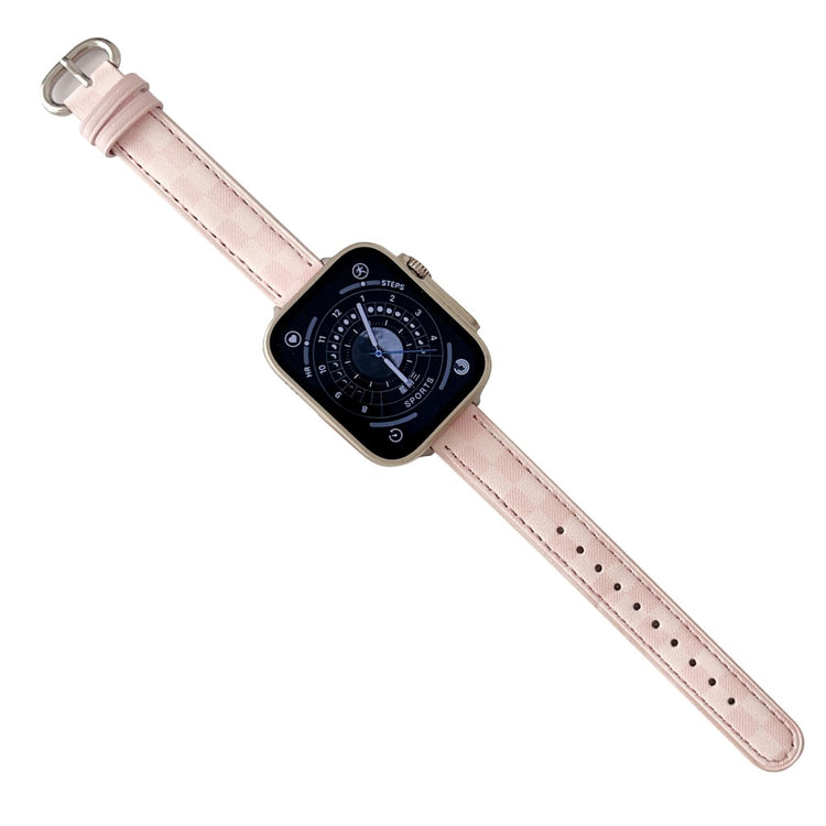 Meget Komfortabel Ægte Læder Universal Rem passer til Apple Smartwatch - Pink#serie_1