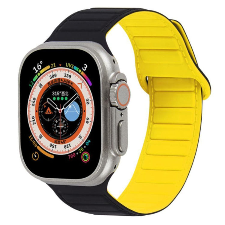 Super Sejt Silikone Universal Rem passer til Apple Smartwatch - Gul#serie_7