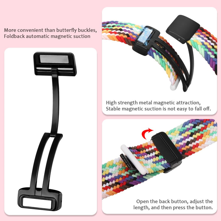 Mega Pænt Nylon Universal Rem passer til Apple Smartwatch - Flerfarvet#serie_1