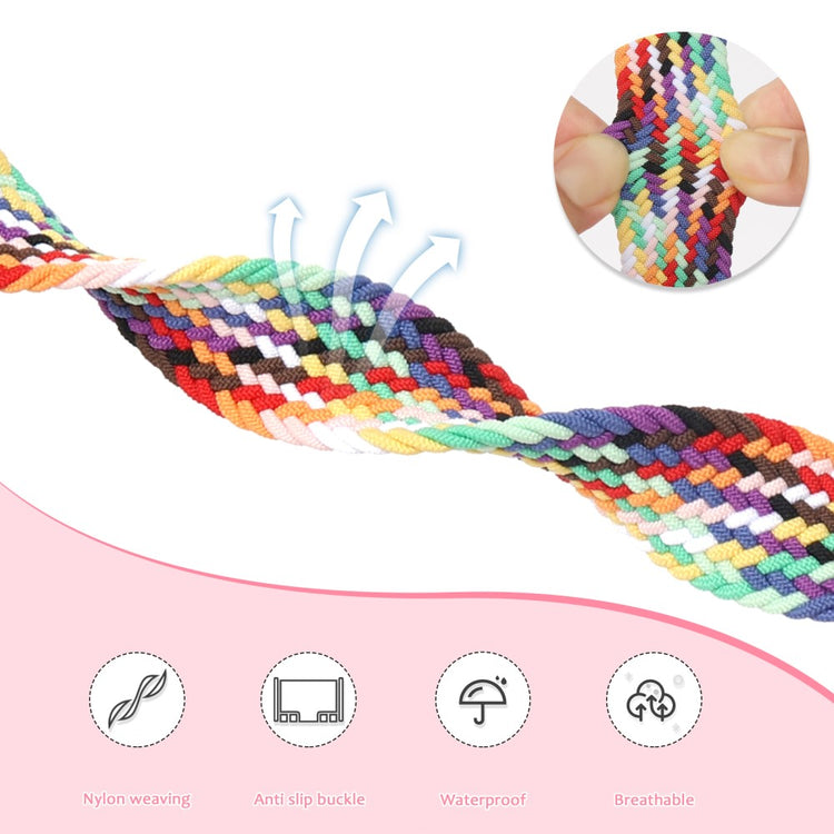 Mega Pænt Nylon Universal Rem passer til Apple Smartwatch - Rød#serie_3
