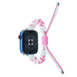 Apple Watch Series 8 (45mm) / Watch Ultra nylon silicone strap - White / Pink