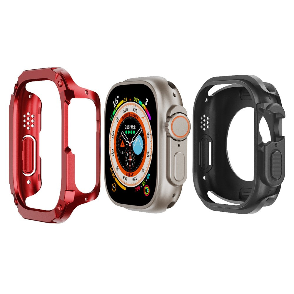 Beskyttende Silikone Universal Bumper passer til Apple Smartwatch - Rød#serie_1