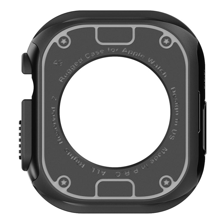Beskyttende Silikone Universal Bumper passer til Apple Smartwatch - Sort#serie_2