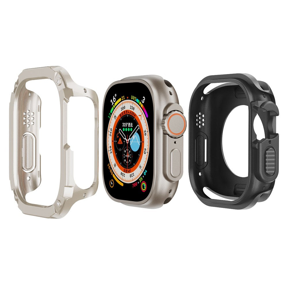 Beskyttende Silikone Universal Bumper passer til Apple Smartwatch - Hvid#serie_7