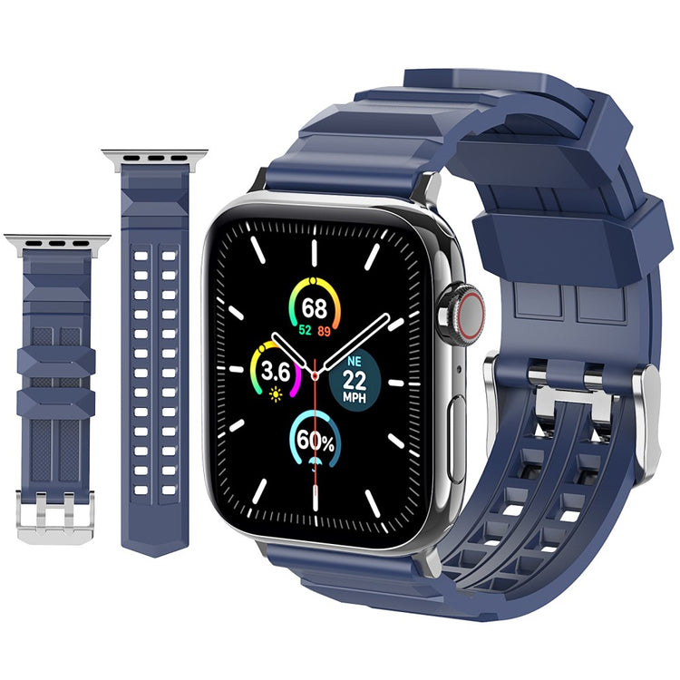Rigtigt Smuk Silikone Universal Rem passer til Apple Smartwatch - Blå#serie_1