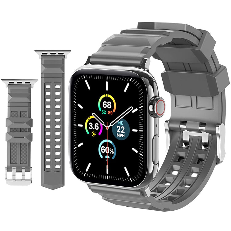 Rigtigt Smuk Silikone Universal Rem passer til Apple Smartwatch - Sølv#serie_3