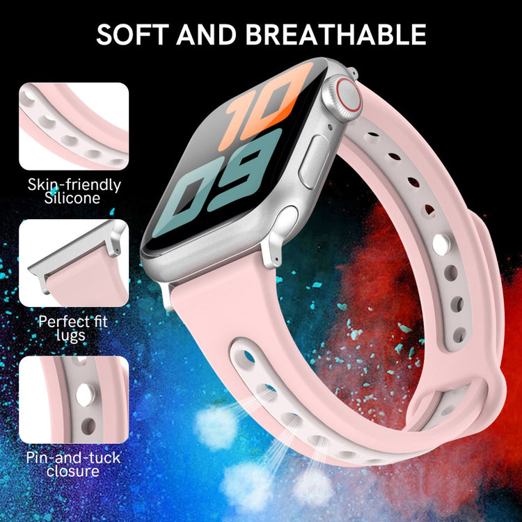 Vildt Fantastisk Silikone Universal Rem passer til Apple Smartwatch - Blå#serie_1