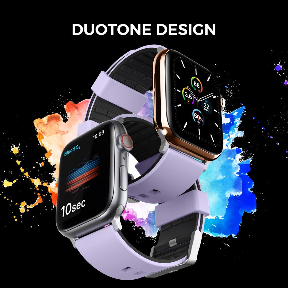 Vildt Godt Silikone Universal Rem passer til Apple Smartwatch - Lilla#serie_3