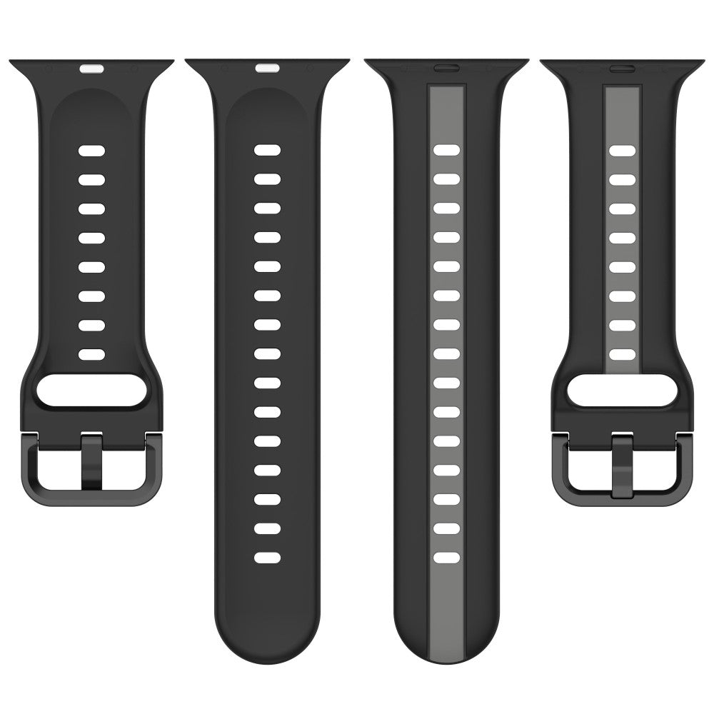 Vildt Elegant Silikone Universal Rem passer til Apple Smartwatch - Sort#serie_6