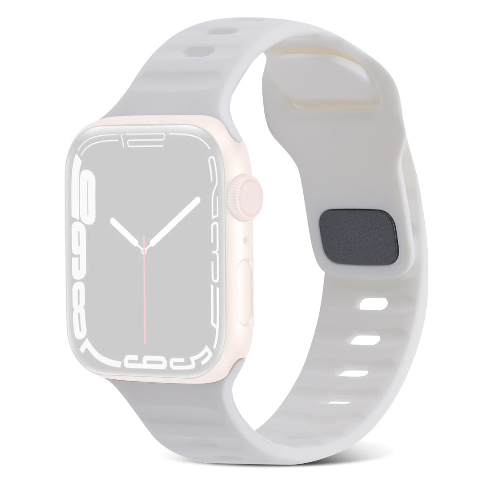 Mega Fantastisk Silikone Universal Rem passer til Apple Smartwatch - Hvid#serie_2
