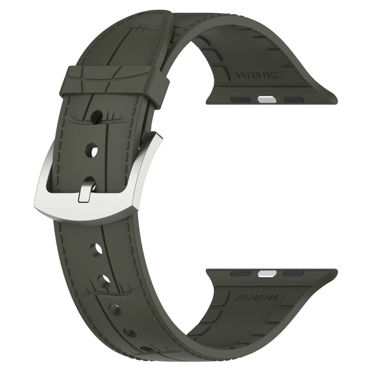 Yndigt Metal Og Silikone Universal Rem passer til Apple Smartwatch - Grøn#serie_1