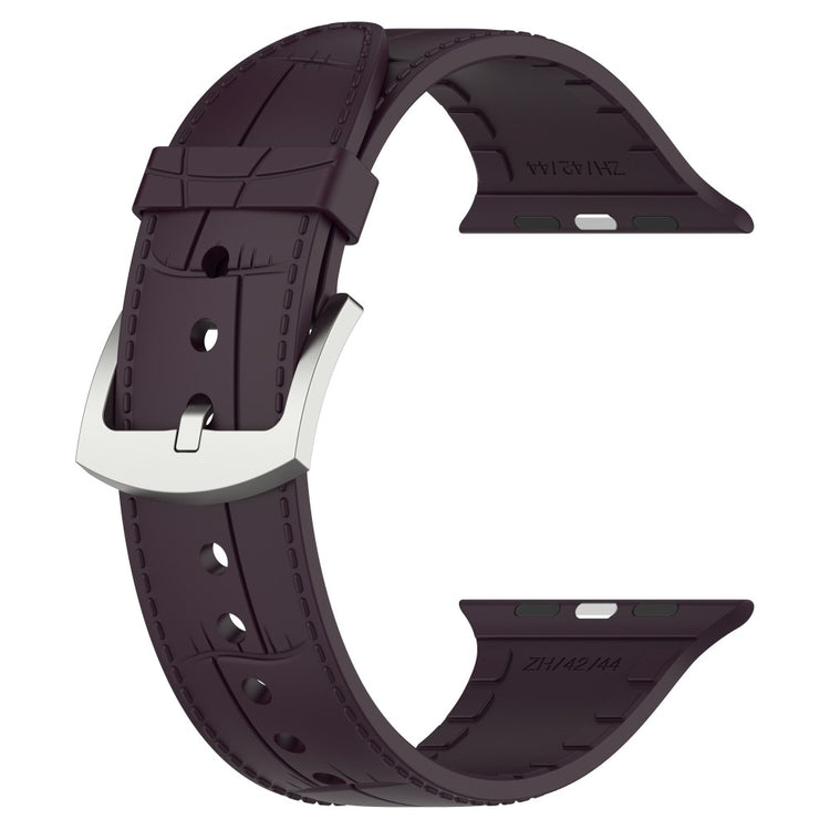 Yndigt Metal Og Silikone Universal Rem passer til Apple Smartwatch - Rød#serie_6