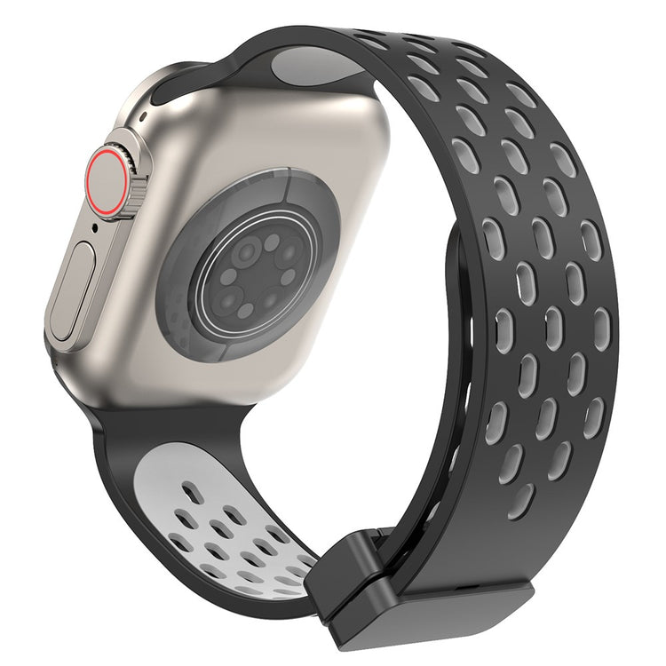 Mega Flot Silikone Universal Rem passer til Apple Smartwatch - Sort#serie_10