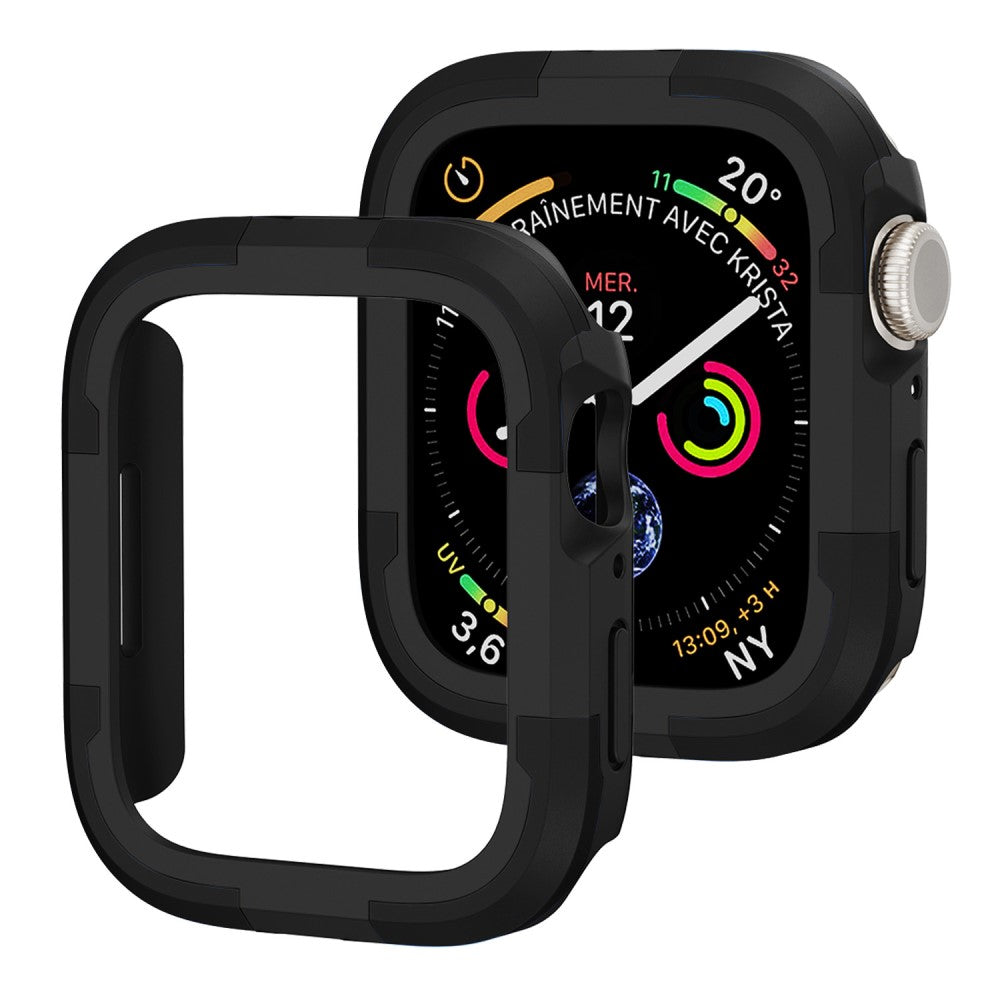 Beskyttende Silikone Universal Bumper passer til Apple Smartwatch - Sort#serie_2