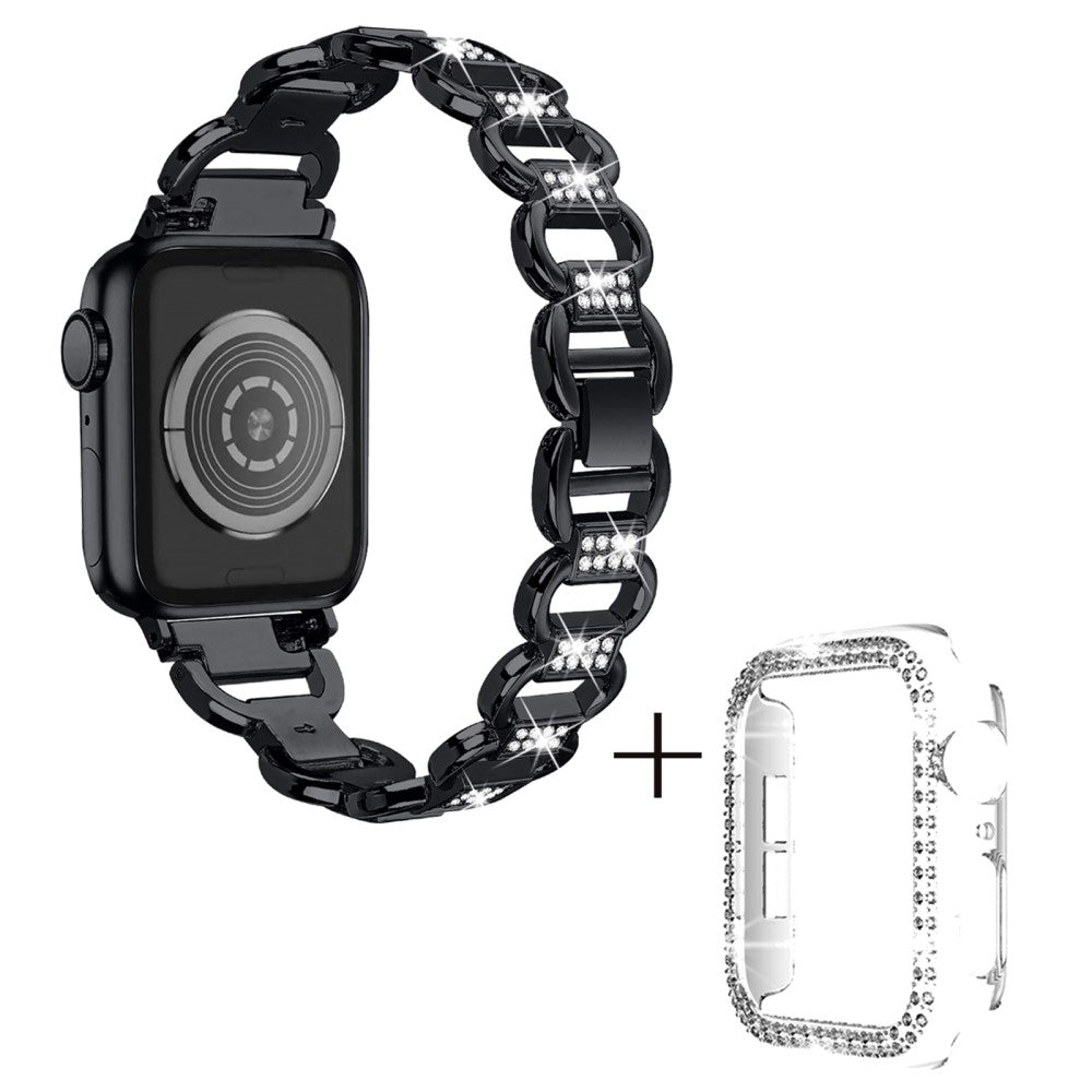 Metal Cover passer til Apple Smartwatch - Sort#serie_1