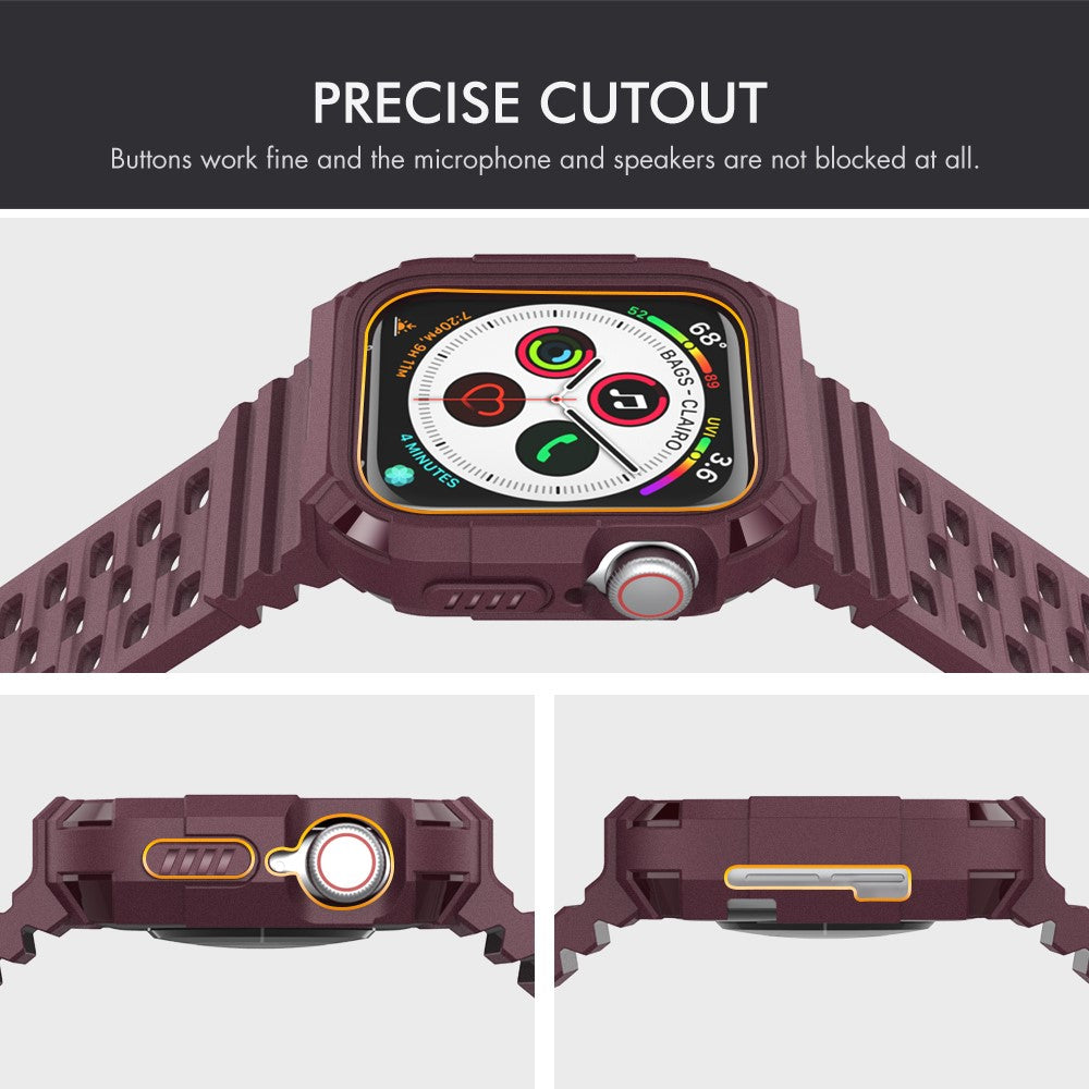 Meget Fint Silikone Universal Rem passer til Apple Smartwatch - Rød#serie_2