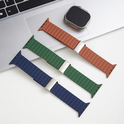 Vildt Sejt Silikone Universal Rem passer til Apple Smartwatch - Grøn#serie_7
