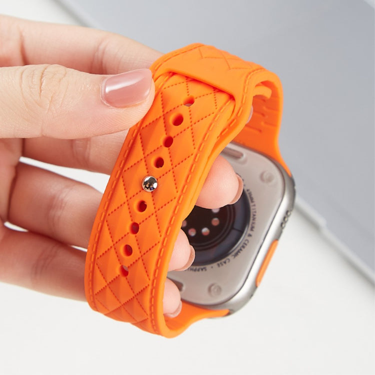 Mega Godt Silikone Universal Rem passer til Apple Smartwatch - Orange#serie_2