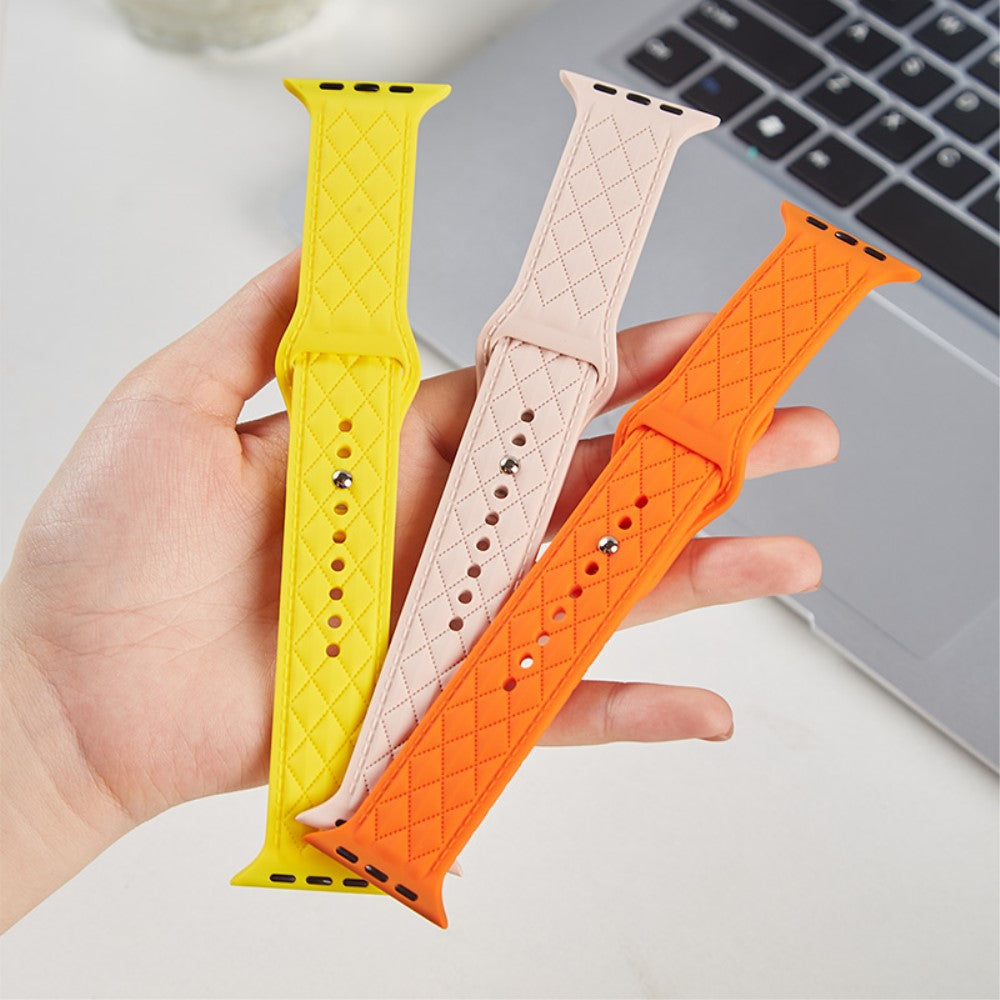 Mega Godt Silikone Universal Rem passer til Apple Smartwatch - Pink#serie_5
