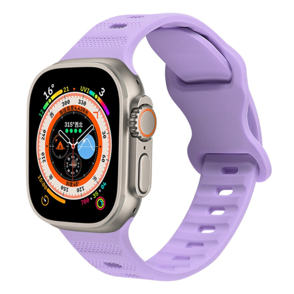 Vildt Pænt Silikone Universal Rem passer til Apple Smartwatch - Lilla#serie_15
