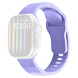 Apple Watch Series 9 45mm / Ultra 2 wavy style silicone strap - Wine Red