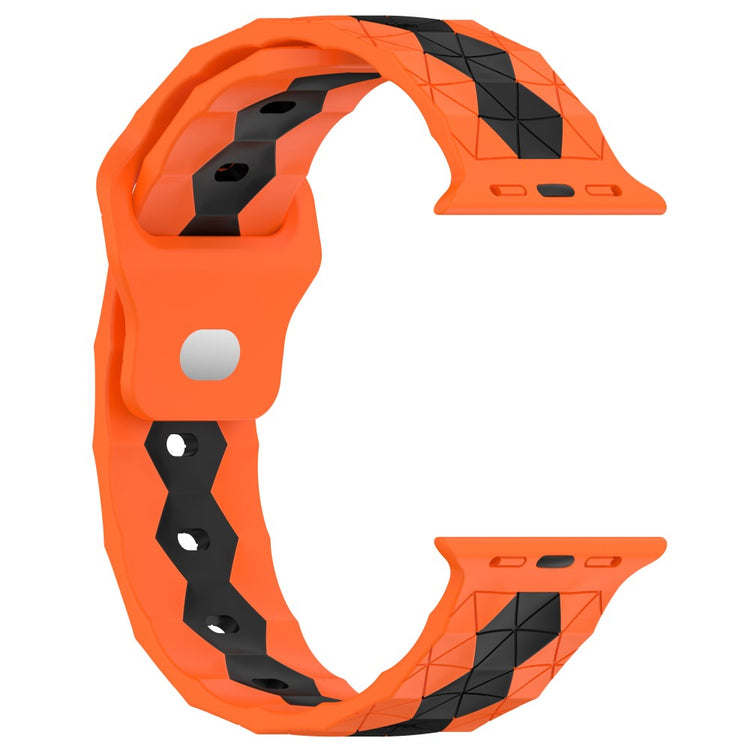 Nydelig Silikone Universal Rem passer til Apple Smartwatch - Orange#serie_3