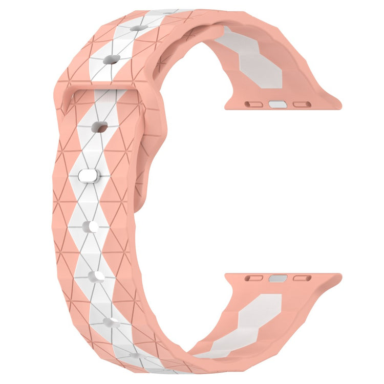 Nydelig Silikone Universal Rem passer til Apple Smartwatch - Pink#serie_4