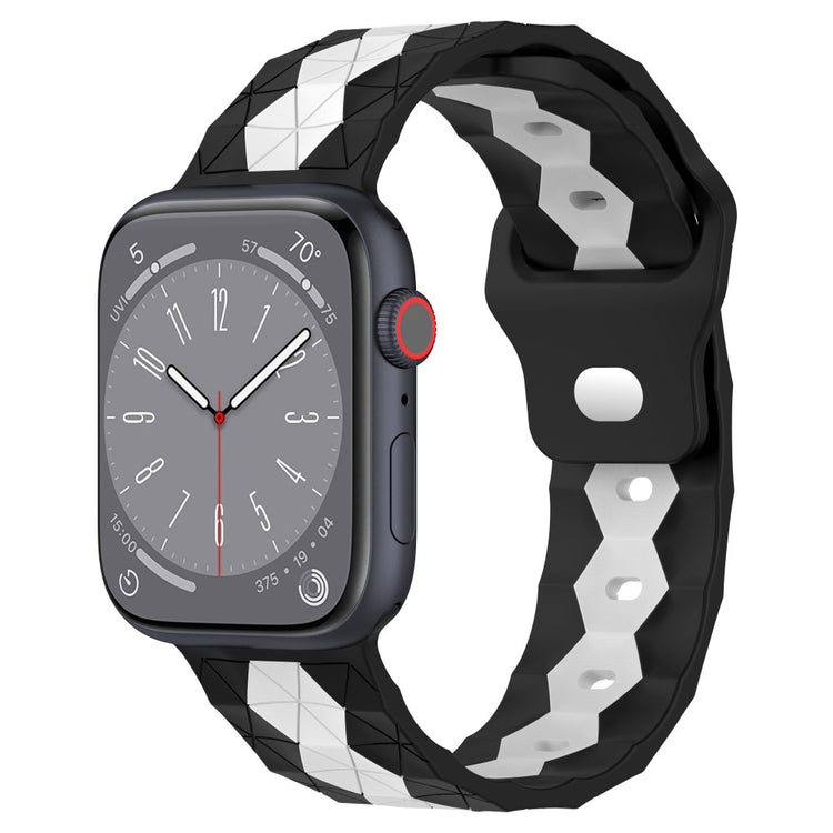 Nydelig Silikone Universal Rem passer til Apple Smartwatch - Sort#serie_6