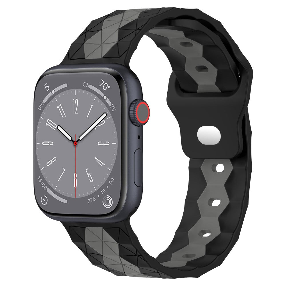Nydelig Silikone Universal Rem passer til Apple Smartwatch - Sølv#serie_8