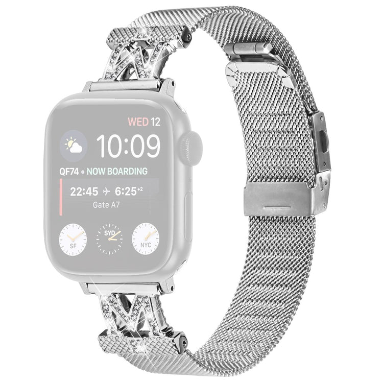 Apple Watch Series 9 45mm / Ultra 2 milanese stainless steel strap - Silver#serie_1
