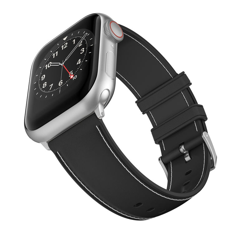 Apple Watch Series 9 45mm / Ultra 2 stitching style strap - Black#serie_1
