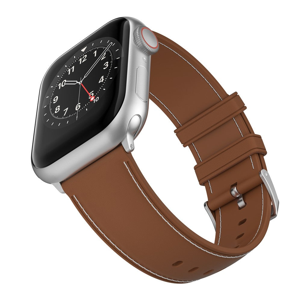 Apple Watch Series 9 45mm / Ultra 2 stitching style strap - Brown#serie_4
