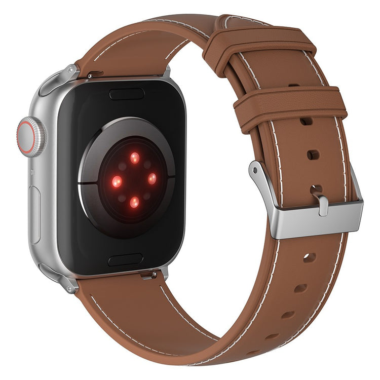 Apple Watch Series 9 45mm / Ultra 2 stitching style strap - Brown#serie_4