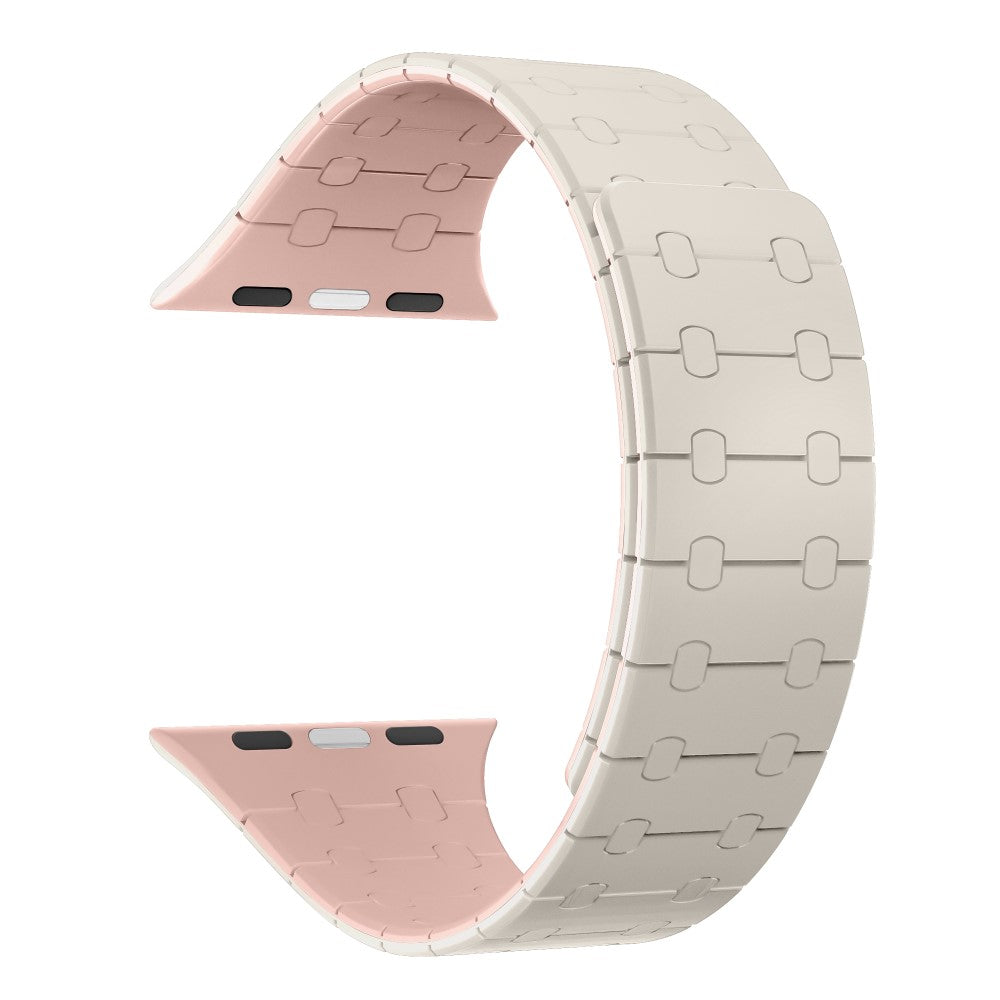 Apple Watch Series 9 45mm / Ultra 2 silicone strap - Starlight+Pink#serie_5