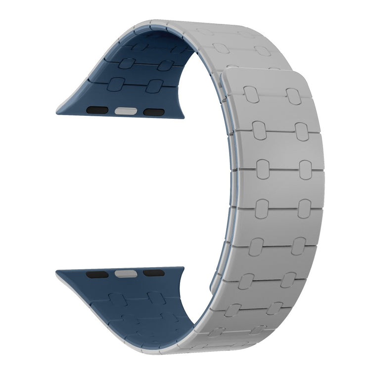 Apple Watch Series 9 45mm / Ultra 2 silicone strap - Grey+Blue#serie_6